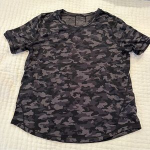 Lululemon Black Camo Workout Top